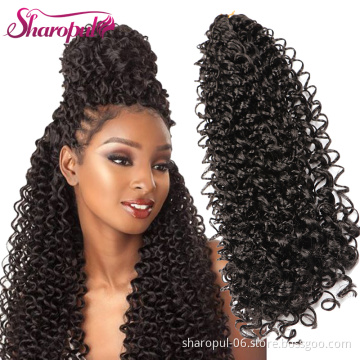 kinky curly synthetic Hair Extension jumbo crochet braid water wave bounce zz curl crochet Hair